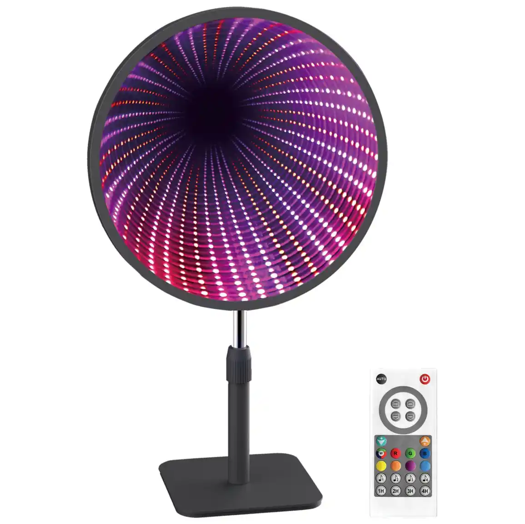 Espejo Blaupunkt LED Tecnologia RGB Infinito Sincronizacion Musical Con Control Negro