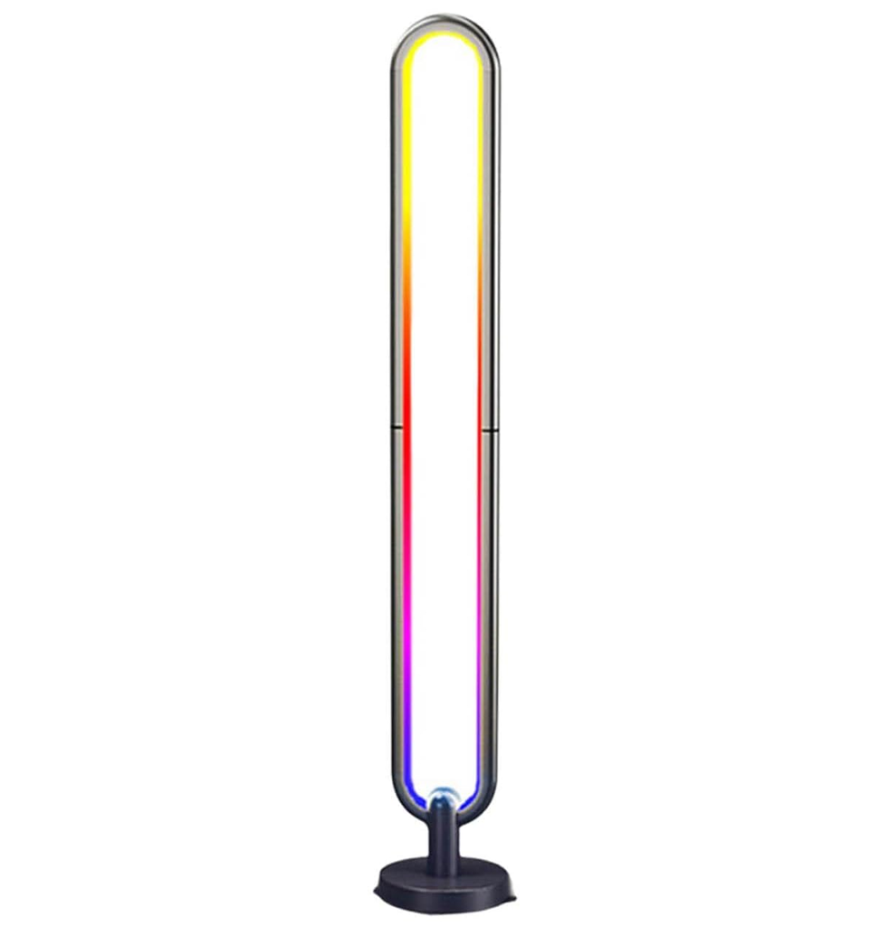 Lampara De Piso Blaupunkt LED Tecnologia RGB Sincronizacion Musical Con Control Negro