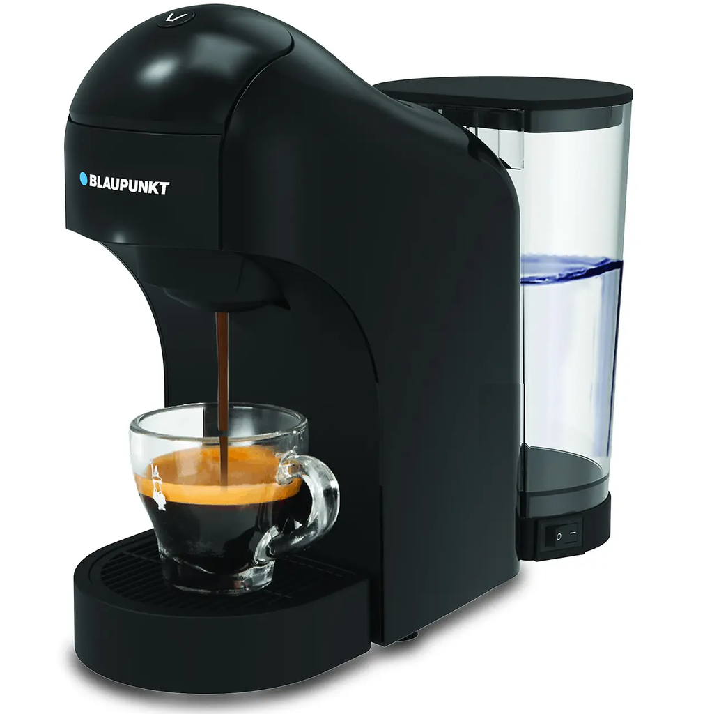 Cafetera Blaupunk Individual Dual De Capsulas Y Molido Deposito De Agua Extraible Negro