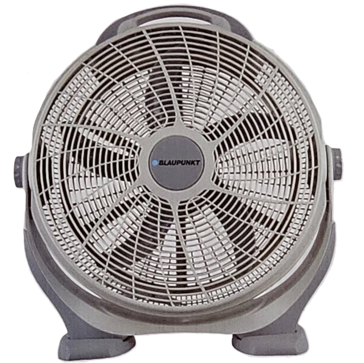 Ventilador De Piso Blaupunkt Turbo 51 Cm 3 Vel 5 Aspas Blanco Y Gris