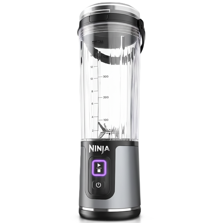 Licuadora Personal Ninja Blast 530 Ml Inalambrica Portatil Negro Y Plateado