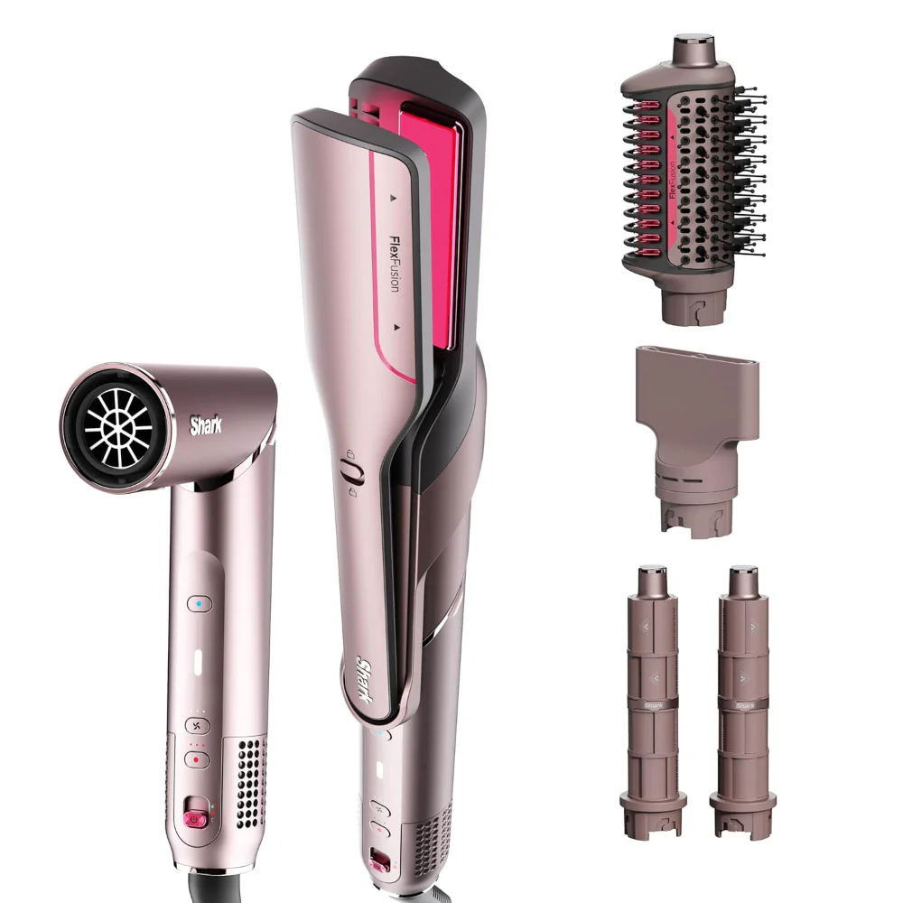 Multiestilizador Shark FlexFusion Cabello Liso Y Sedoso Con Acc Rosado