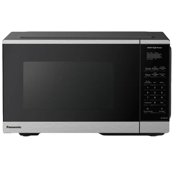 Microondas 0.9 Pies Panasonic Inverter 7 Menus Automaticos Plateado Y Negro