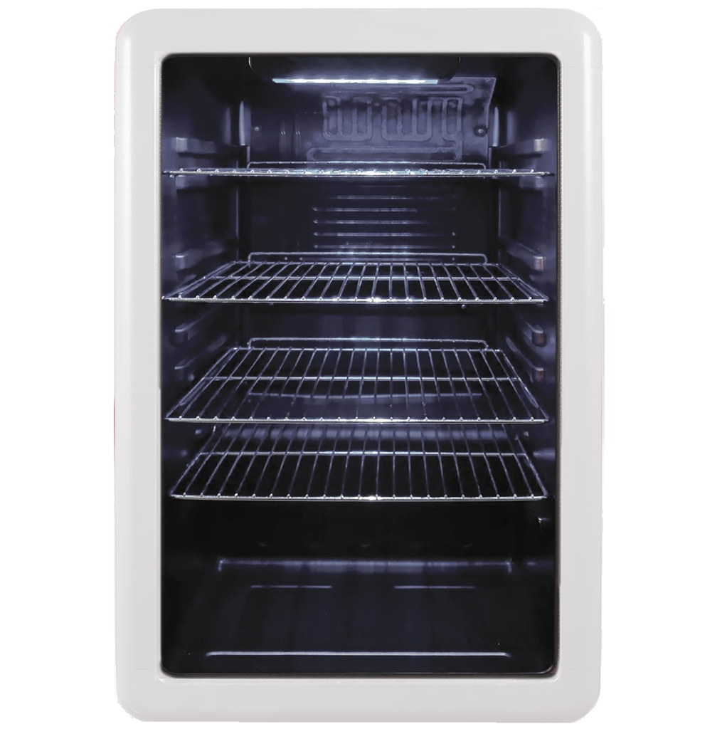 Centro De Bebidas Y Nevera Tecnolam Retro 54 Cm 125 Lts Blanco Crema