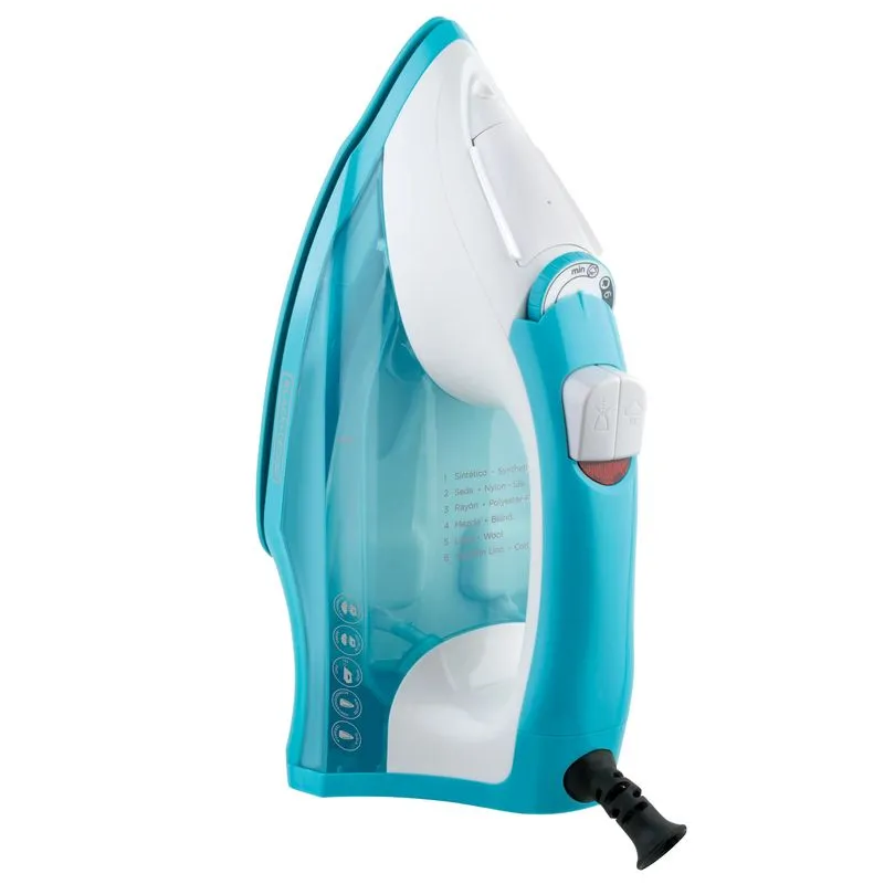 Plancha De Ropa Black+Decker Light N Easy A Vapor Con Suela Antiadherente TrueGlide 1200W Blanco Y Turquesa