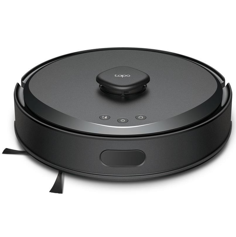 Aspiradora Robot Tp-Link Tapo 2 En 1 Aspira Y Friega Con Doble Sistema De Navegacion Lidar Y Asistente De Voz Negro