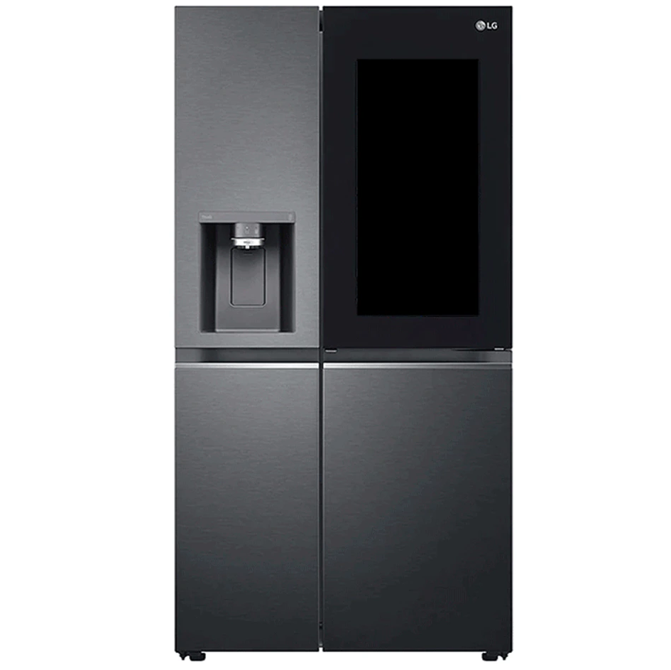 Nevera LG 23 Pies Inverter Smart Con Dispensador Door in Door InstaView Craft Ice 2 Ptas 92 Cm Negro Mate