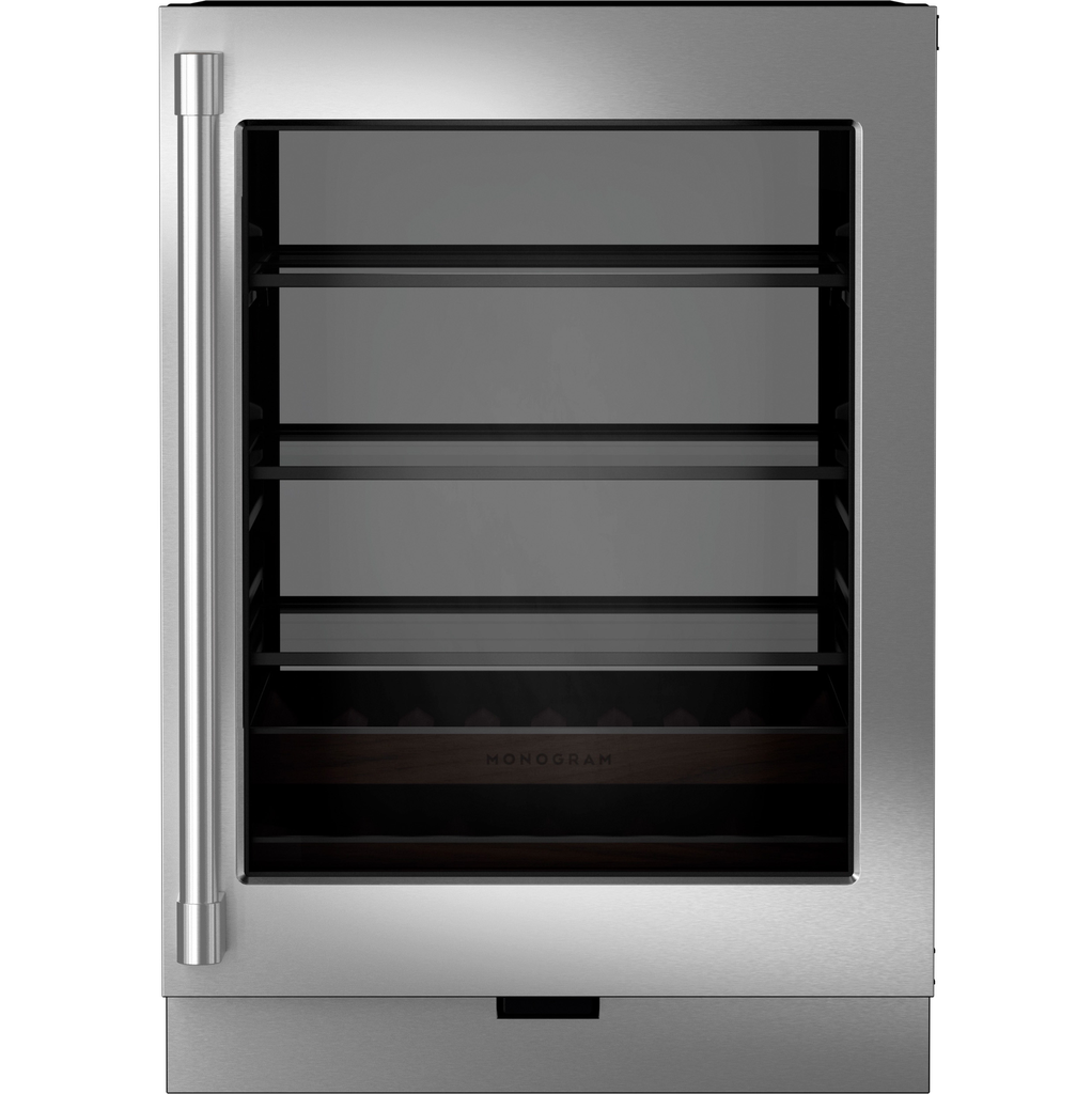 Centro De Bebidas Monogram 60 Cm 126 Latas/13 Botellas Con 2 Botelleros De Extension Completa Empotrable Panelable