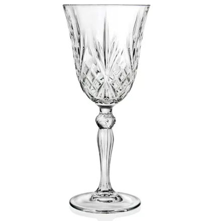 Juego De Copas RCR Melodia 6 Pzas 210 Ml De Vidrio Transparente