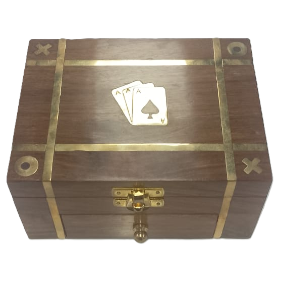 Caja Decorativa Para Cartas Concepts De Madera Marron