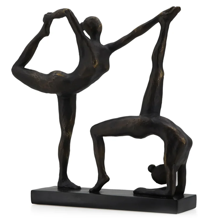 Figura Pareja De Yoga Concepts 32X7.8X32 Cm Negro