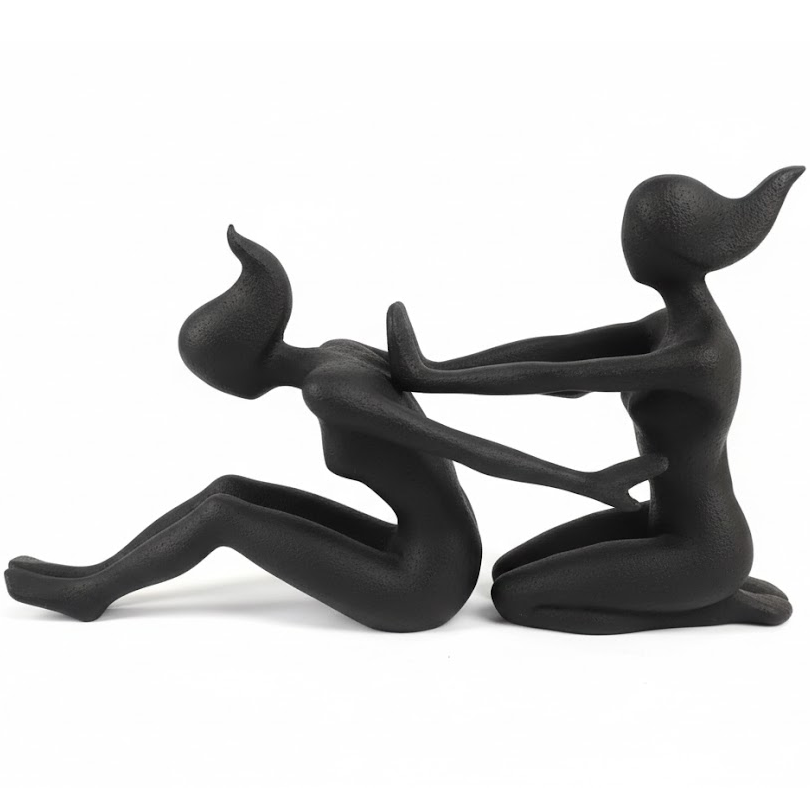 Sujetalibros Mujeres Sosteniendo Concepts 44.5X11.7X20 Cm 2 Pzas Negro