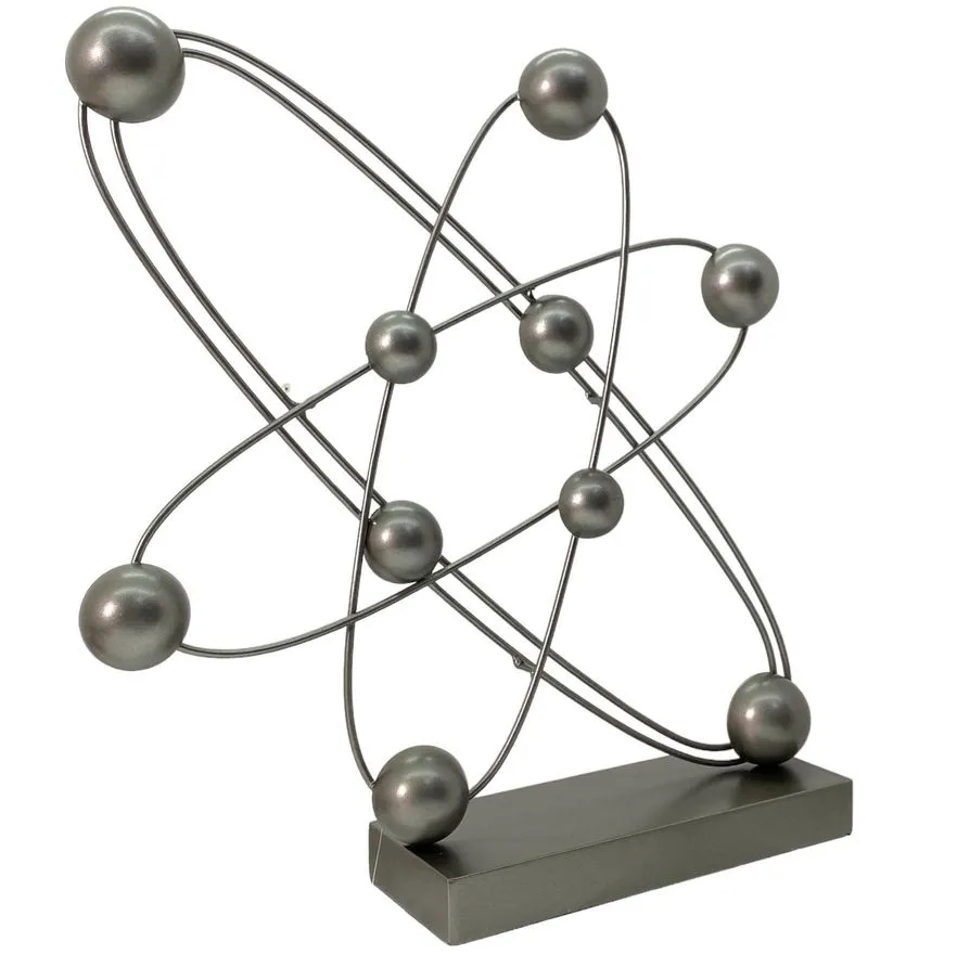 Figura Abstracta Atomo Concepts Susan 38.1X8.3X41.3 Cm Plateado
