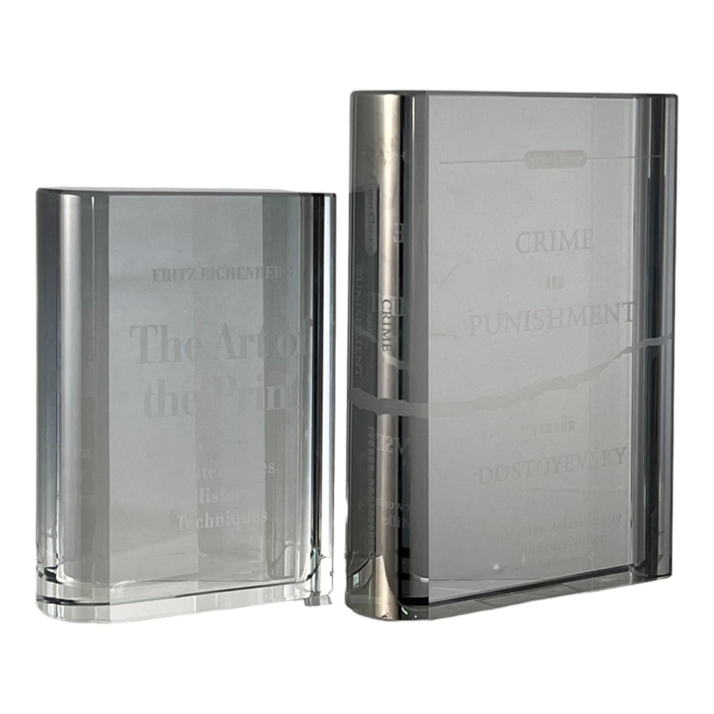 Placa de Libro de Cristal 5X14X20CM