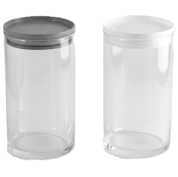 Envase Pasabahce Break Fast 2 Pzas Transparente Gris Y Blanco