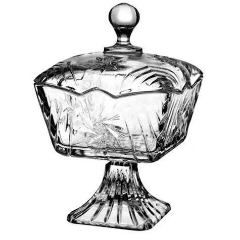 Bombonera Pasabahce Stella 10X10 Cm De Vidrio Transparente