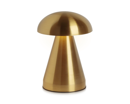 LAMPARA DE MESA (RECARGABLE) 10X21 CM Dorado 