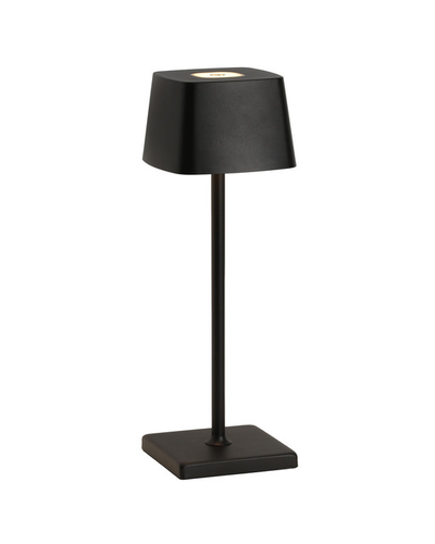 LAMPARA DE MESA (RECARGABLE) 11X37.5CM Negro 