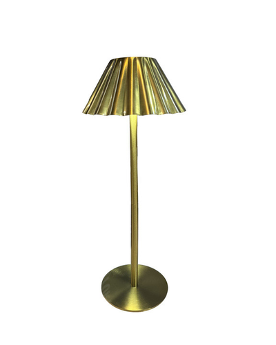 LAMPARA DE MESA (RECARGABLE) 14X35.5 CM Dorado