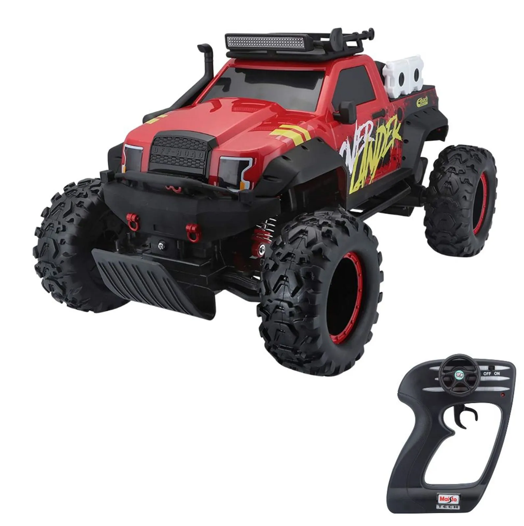Carro Maisto Tech RC Overlander Diseño Monster Truck Con Control Remoto Rojo