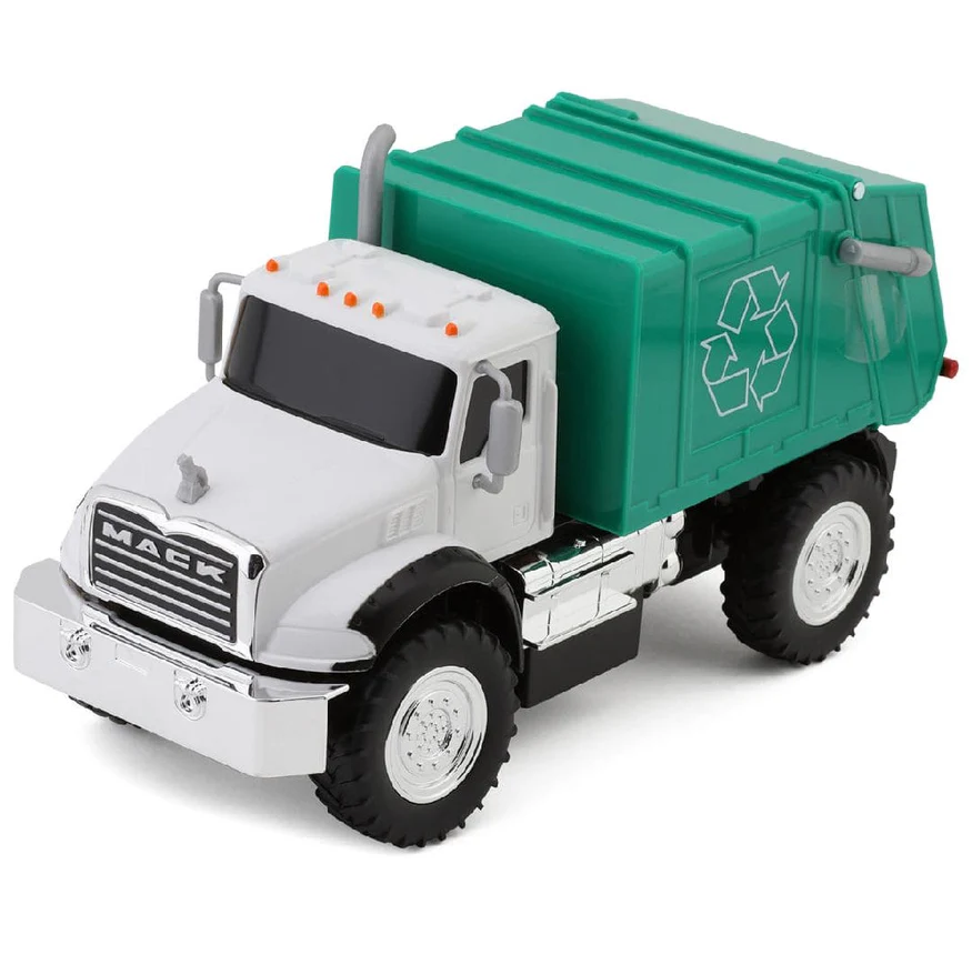 Camion De Basura Maisto Mack Tech RC Blanco Y Verde