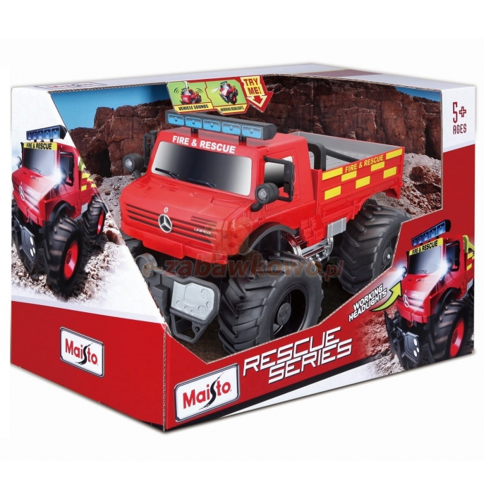 Camion Incendios Y Rescate Maisto Rescue Series Rojo