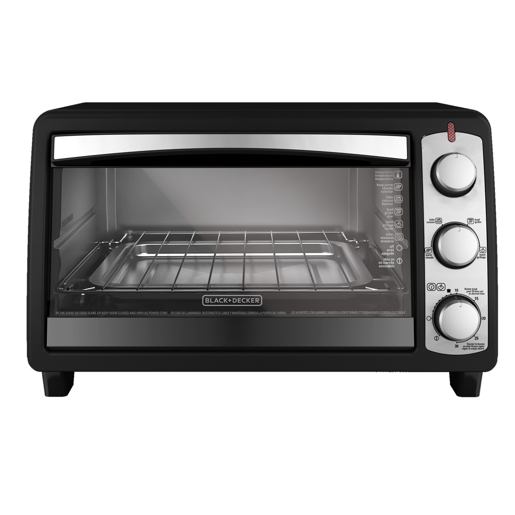 Horno Tostador Black+Decker De Conveccion Y Perillas 1350W Negro