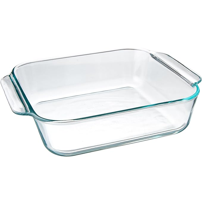Bandeja Para Hornear Pyrex 2.5 Lts Rectangular De Vidrio Transparente