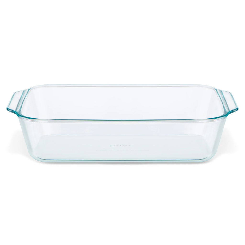 Bandeja Para Hornear Pyrex 3 Lts Rectangular De Vidrio Transparente
