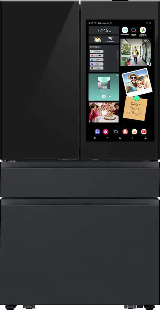 Nevera Samsung Bespoke 23 Pies AI Family Hub Inverter Cajon FlexZone AI Vision Inside Apertura Automatica 4 Ptas 91 Cm Negro