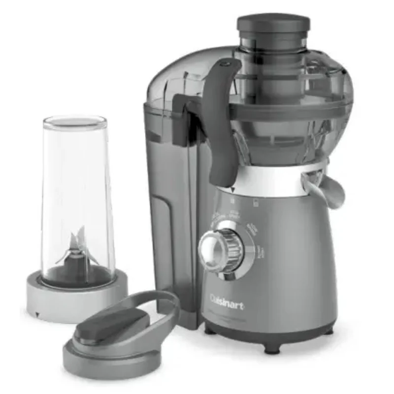 Licuadora Extractor De Jugo Cuisinart Compacta Con Vaso 473 450W Gris Metalico