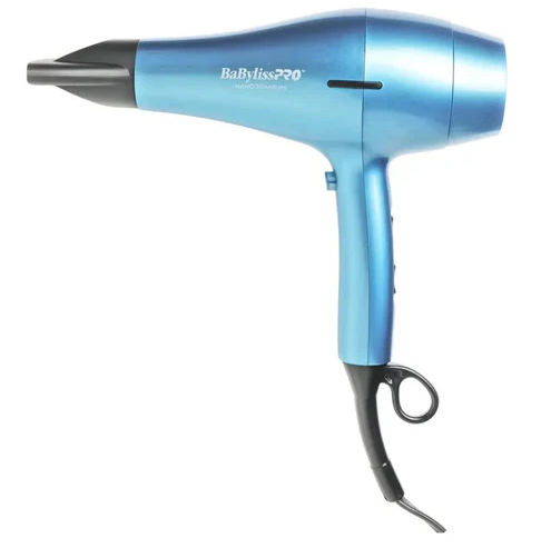 Secador De Cabello Babyliss Pro Nano Titanium Bab NT Ionico 2000W Azul
