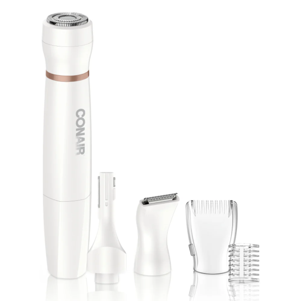 Afeitadora Conair Para Rostro Cejas Y Cuerpo Todo en 1 Con Acc Blanco