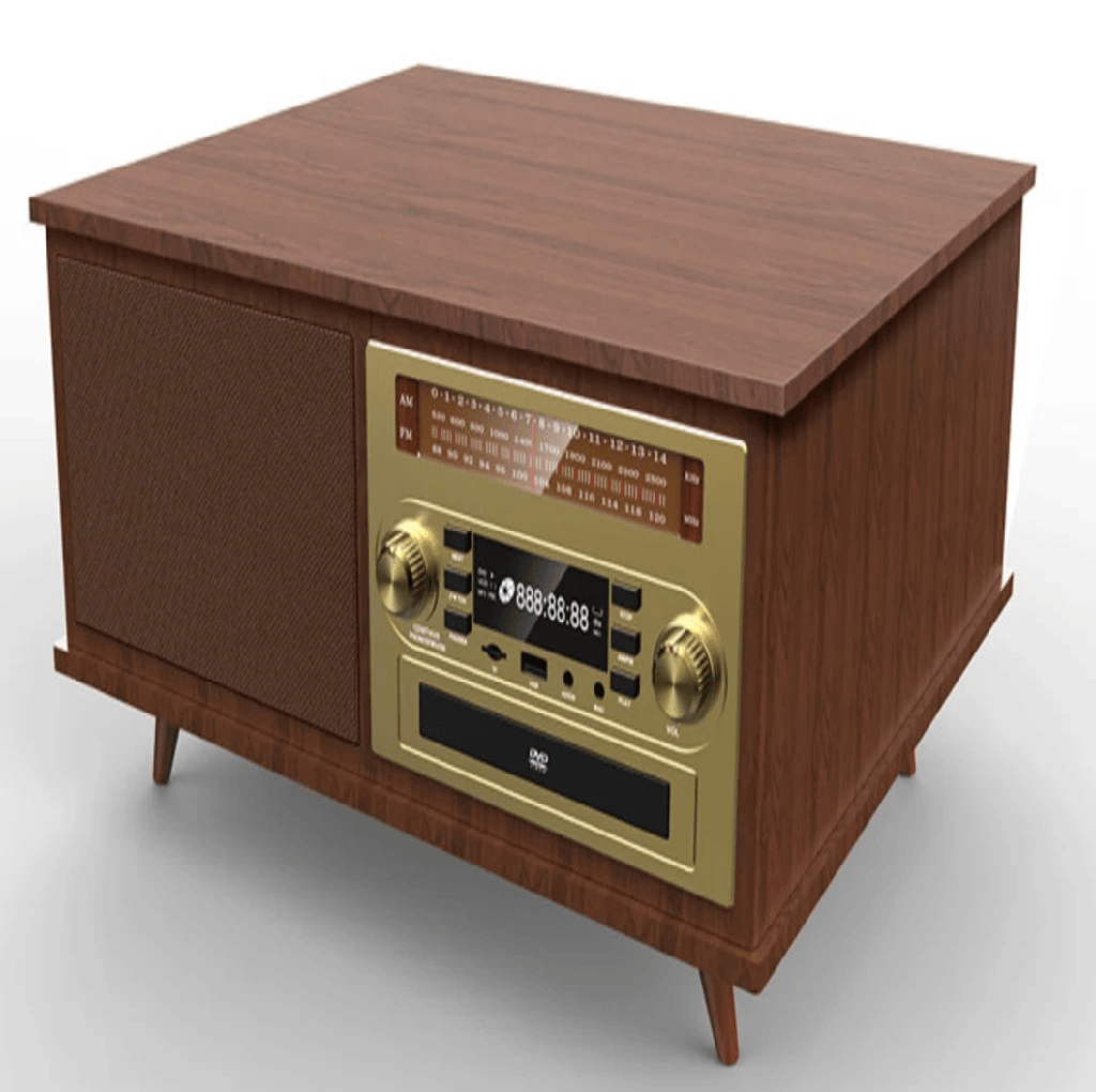 Tocadisco Nostalgia Bluetooth 7 en 1 Marron