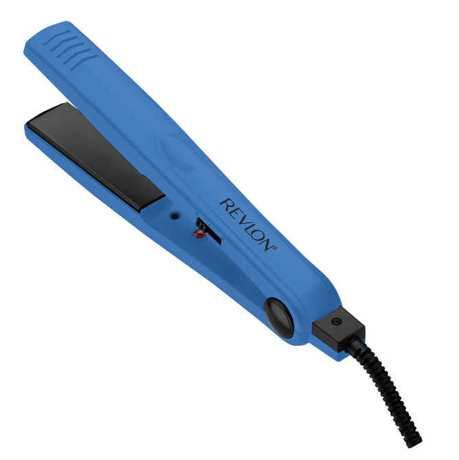 Plancha De Cabello Revlon Liso Perfecto De Ceramica 25.4 Mm 1" 400°F Azul Perenial
