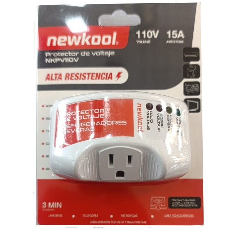 Protector Newkool Para Neveras Y Refrigeradores 1 Toma 110V Blanco