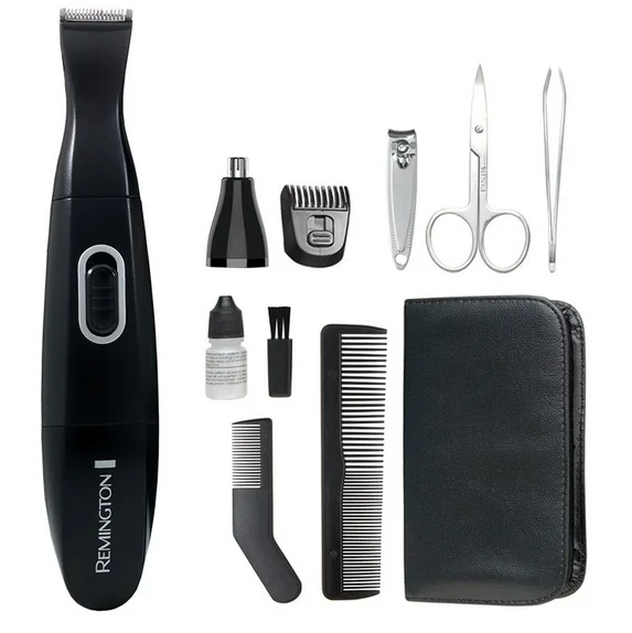 Afeitadora Remington Para Rostro Cuello Nariz Y Orejas Con Acc Negro