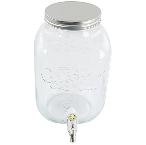 Dispensador De Bebidas Gibson Home General Store 4.1 Lts De Vidrio Transparente