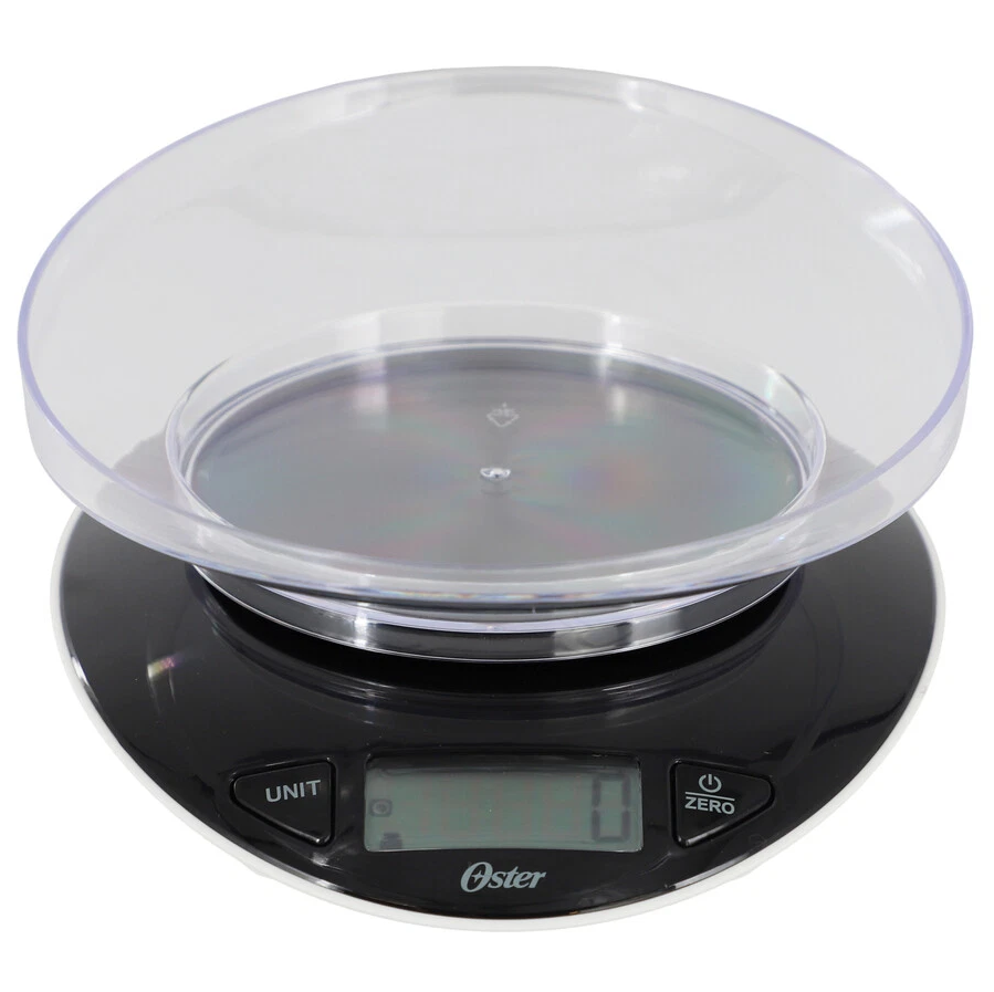 Balanza De Alimentos Oster Lydell 5 Kg Con Bowl Negro