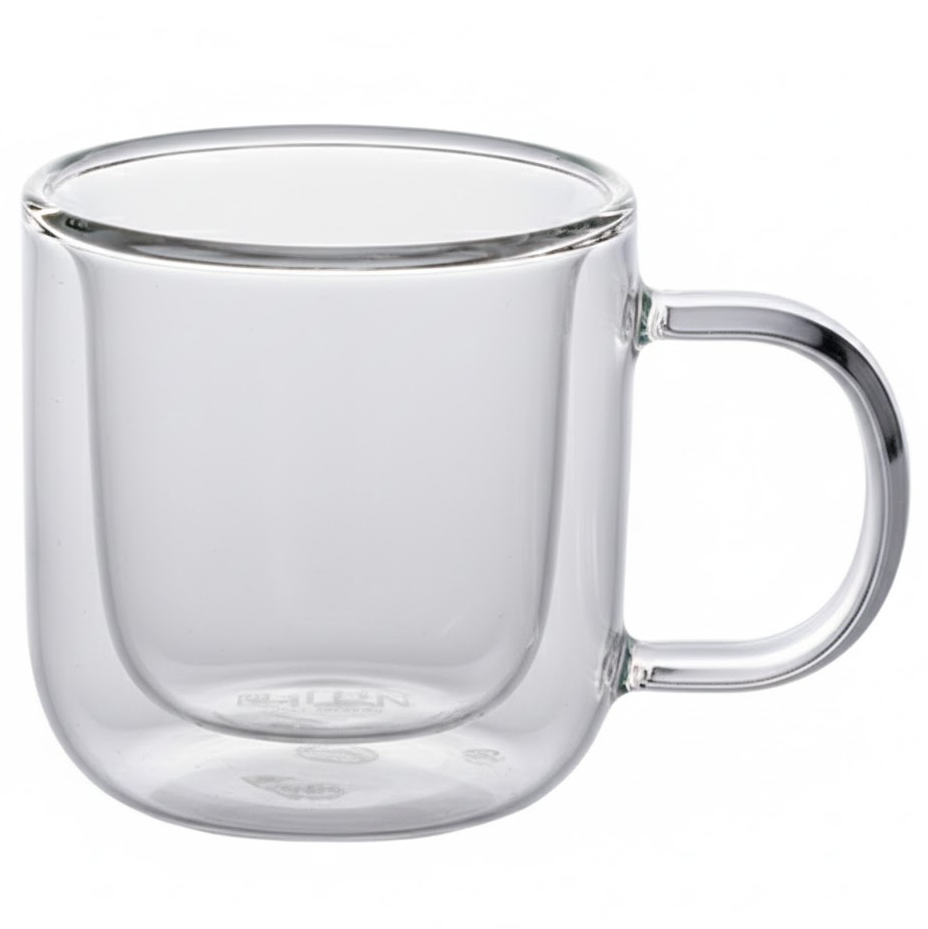 Juego De Tazas Para Cafe Mr Coffee Espresso 2 Pzas 85 Ml Doble Pared De Vidrio Transparente