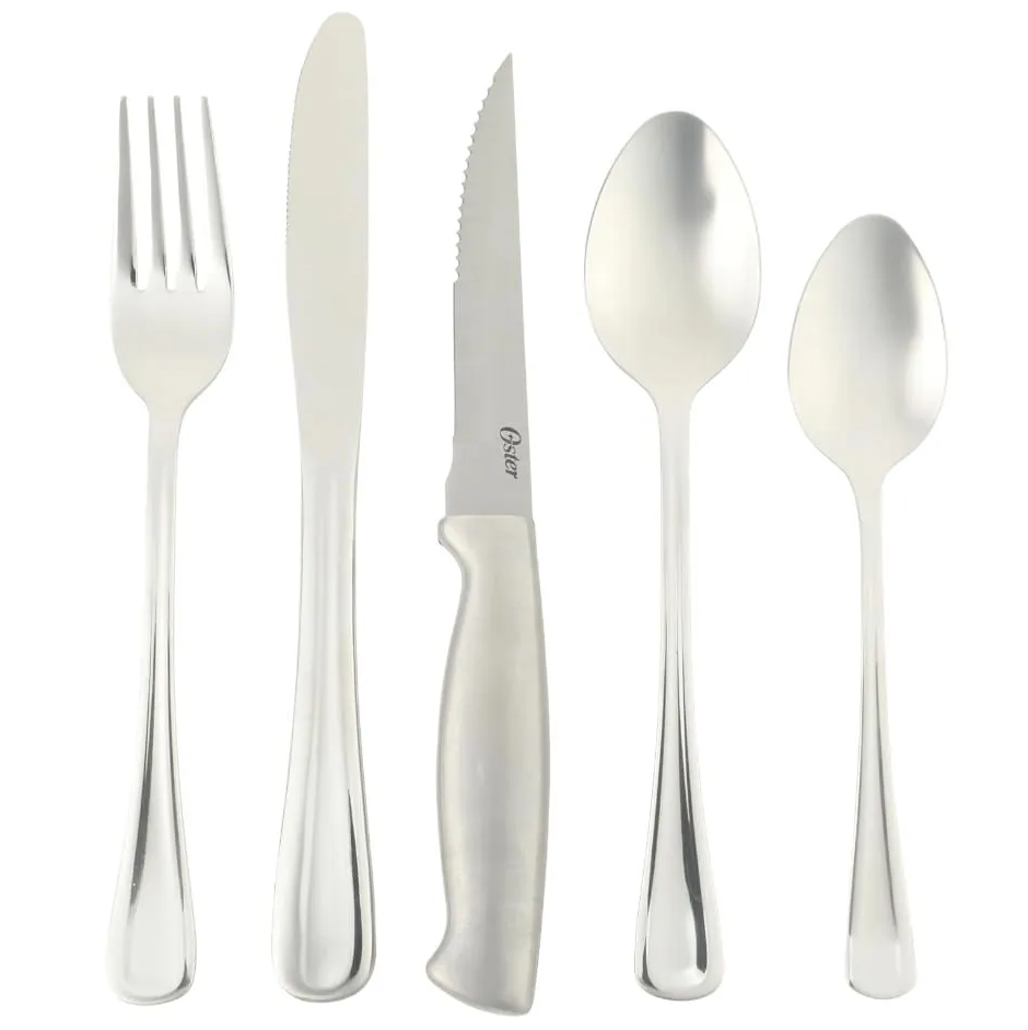 Juego De Cubiertos Oster Macmillan 20 Pzas Plateado