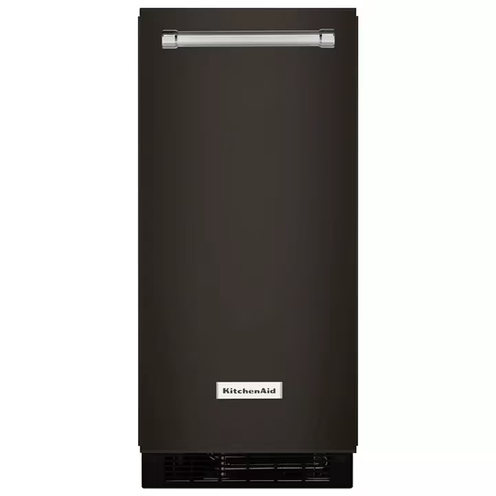 Fabricador De Hielo KitchenAid Almacena 11 Kg Con Tecnología Clear Ice 38 Cm Empotrable Negro