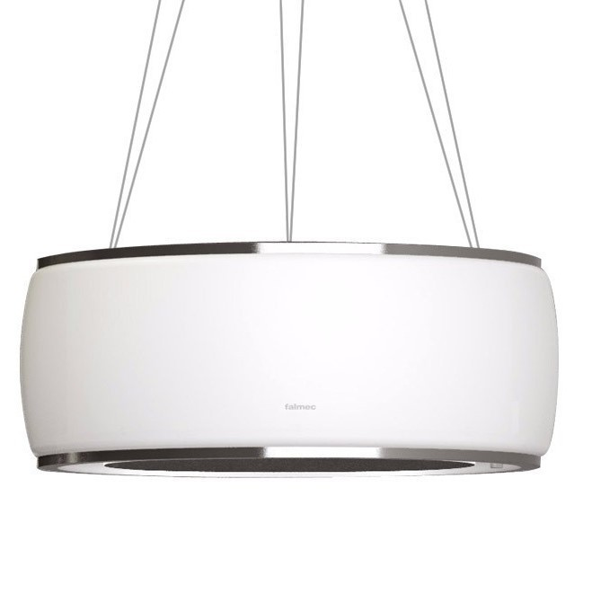 CAMPANA SOFFIO ISLA BLANA DE 58 CM 120 V