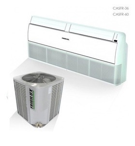 Aire Industrial Piso Techo 36000 Btu Mystic Con Control 220V Blanco