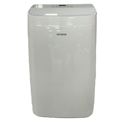 Aire Portatil 12000 Btu Aiwa Deshumidificador Y Ventilador Con Control Y Ruedas 110V Blanco