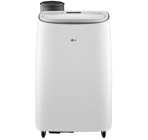 Aire Portatil 14000 Btu LG Smart Dual Inverter Deshumidificador Y Ventilador Control Y Ruedas 110V Blanco