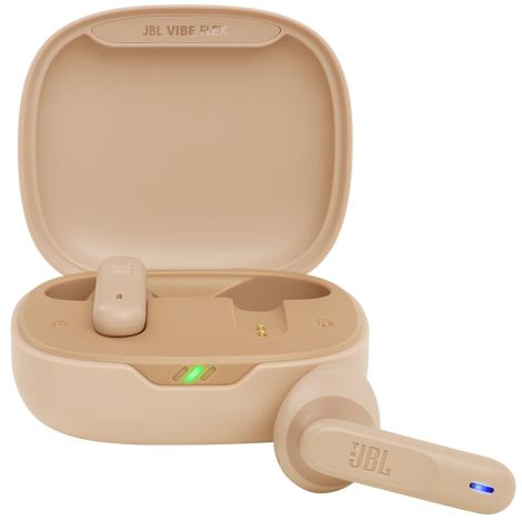 Audifonos JBL Vibe Flex In Ear Inalambricos Smart Ambient Resistente Al Agua Beige