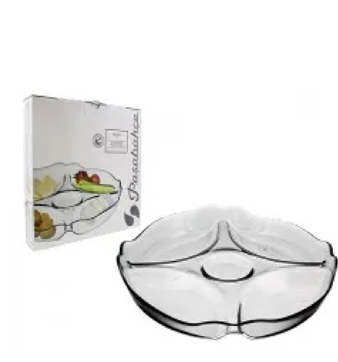 Bandeja De Pasapalos Pasabahce Patisserie De Vidrio Transparente