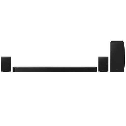 Barra De Sonido Samsung 9.1.4 Smart Con Bluetooth Wifi Dolby Atmos Q-Symphony Y Bajo Inalambrico Negro