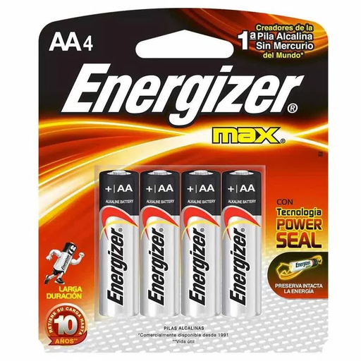Baterias Alcalinas Energizer Max Aax4